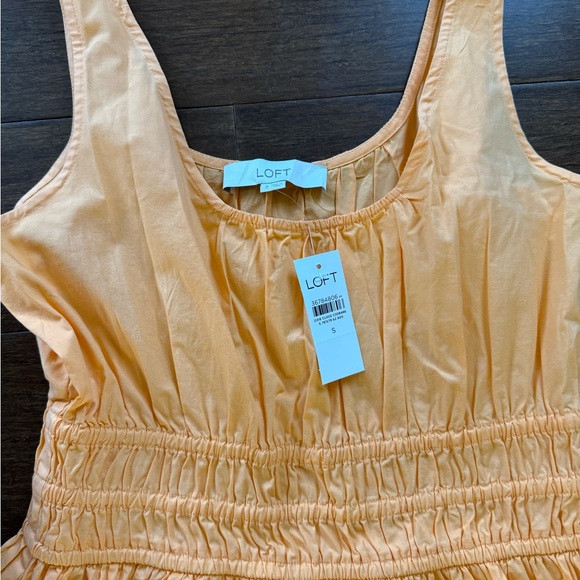 LOFT Peach Midi Dress - Picture 2 of 2